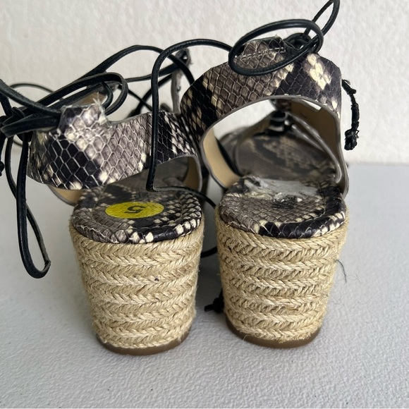 Micheal Michael Kors snake print espadrilles sandals size 5 - Picture 5 of 8